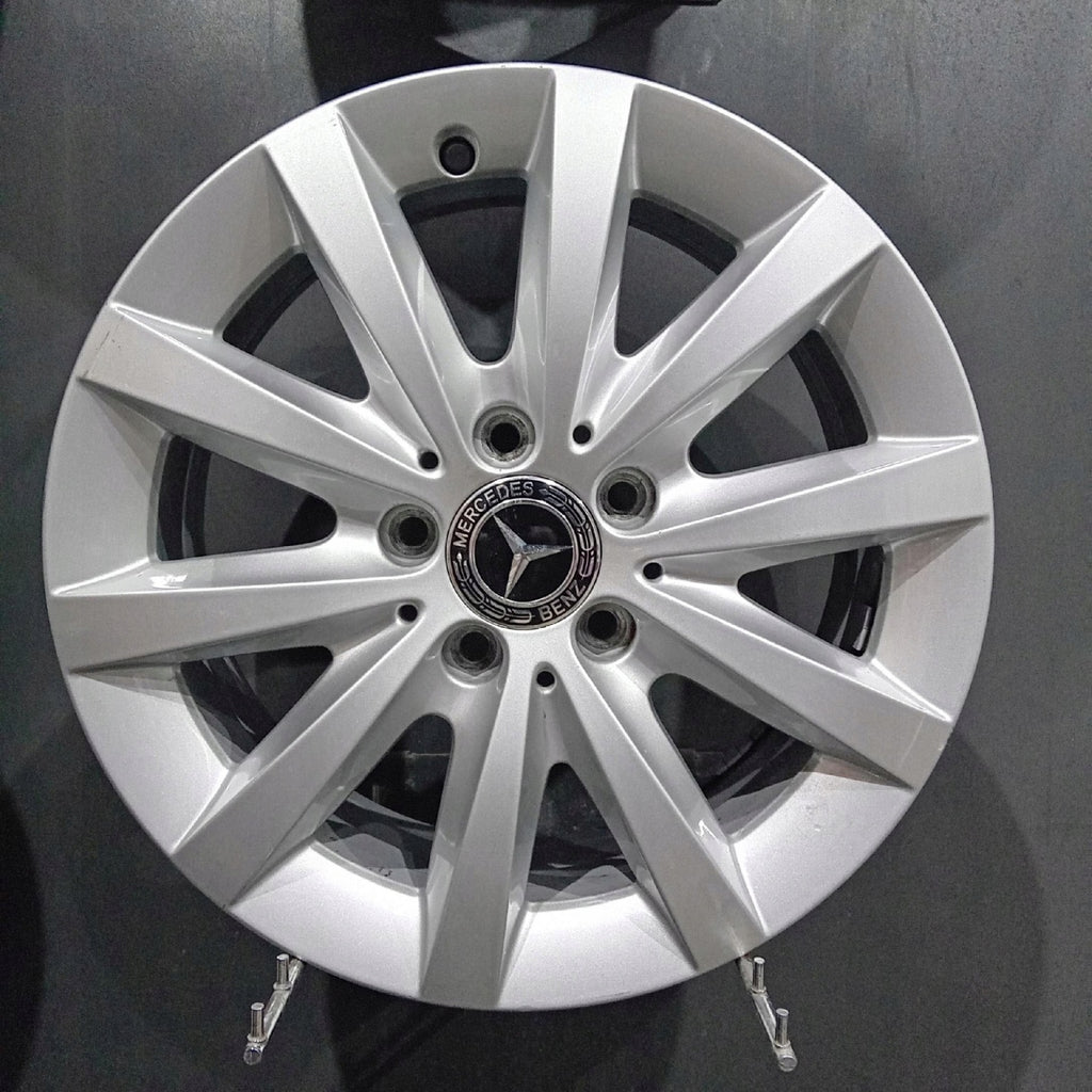 4x Alufelge 16 Zoll 6.5" 5x112 49ET Glanz Silber Mercedes-Benz W246 Rim Wheel FEL6173806667iv