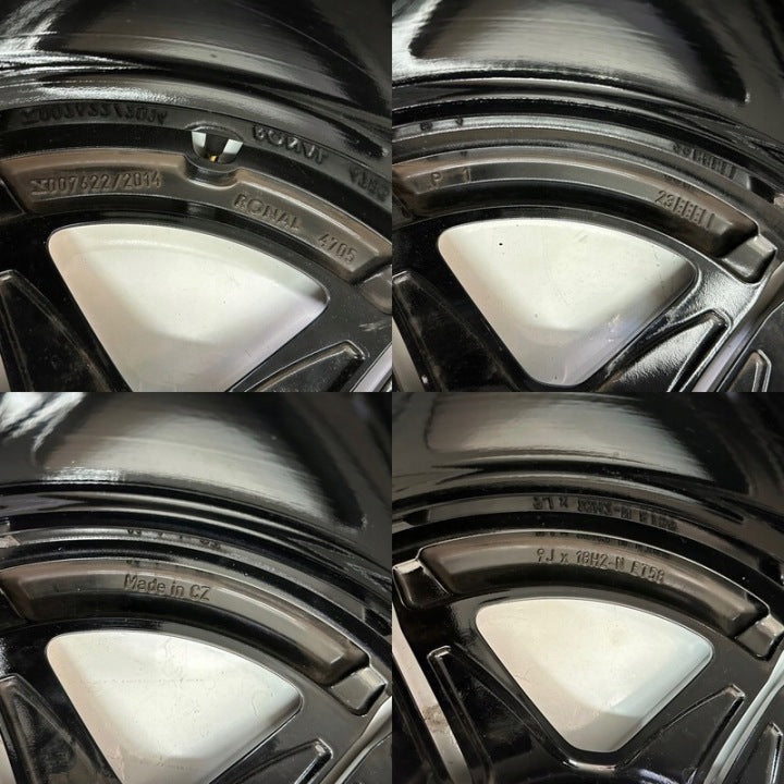 1x Alufelge 18 Zoll 9.0" 5x112 58ET A2064016600- Mercedes-Benz Rim Wheel FEL2677550067wd