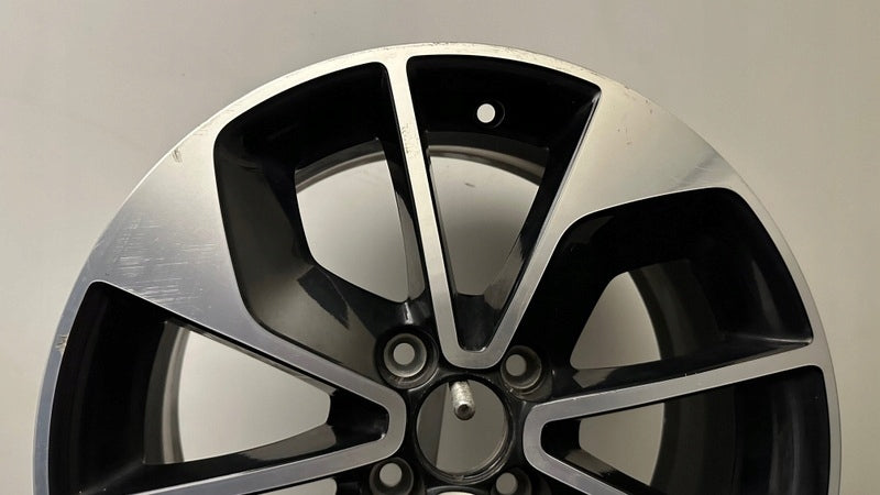 1x Alufelge 16 Zoll 6.5" 4x100 44ET Glanz Schwarz 403009007R Renault Rim Wheel FEL4870100801ey