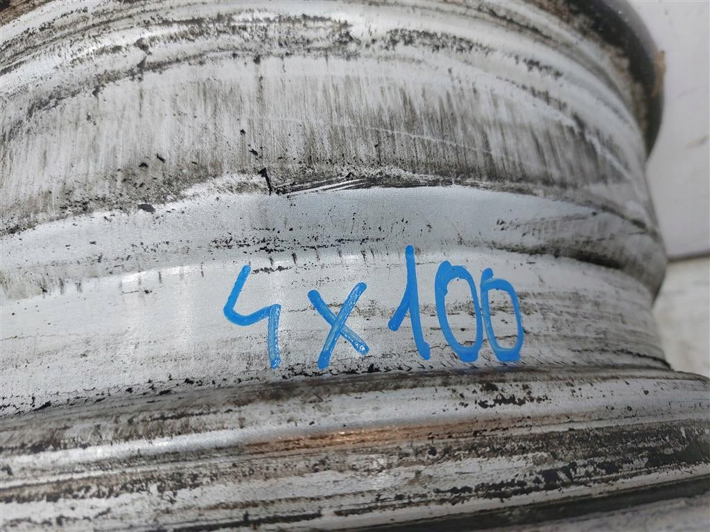 4x Alufelge 15 Zoll 6.0" 4x100 Matt Silber Opel Astra G Rim Wheel FEL2332060769nf