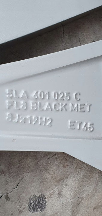 1x Alufelge 19 Zoll 8.0" 5x112 45ET Glanz Silber 5LA601025C Skoda Karoq Enyaq FEL6541508777nm