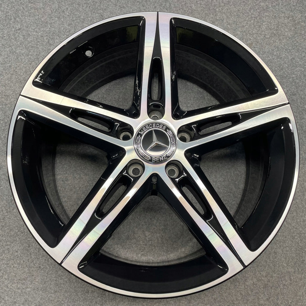 4x Alufelge 18 Zoll 7.5" 5x112 49ET Glanz Schwarz A1774010700 Mercedes-Benz Cla FEL9497353241ms