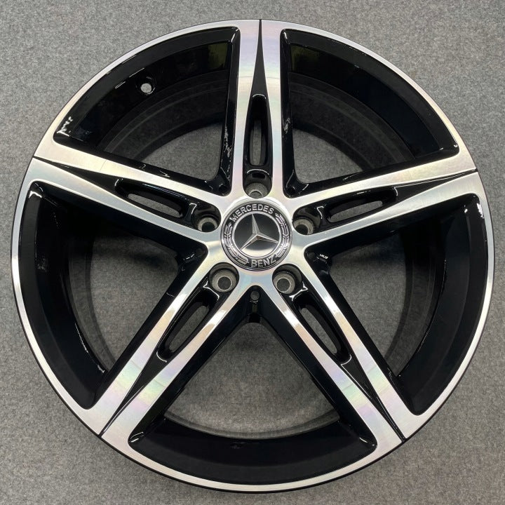 4x Alufelge 18 Zoll 7.5" 5x112 49ET Glanz Schwarz A1774010700 Mercedes-Benz Cla FEL9497353241ms
