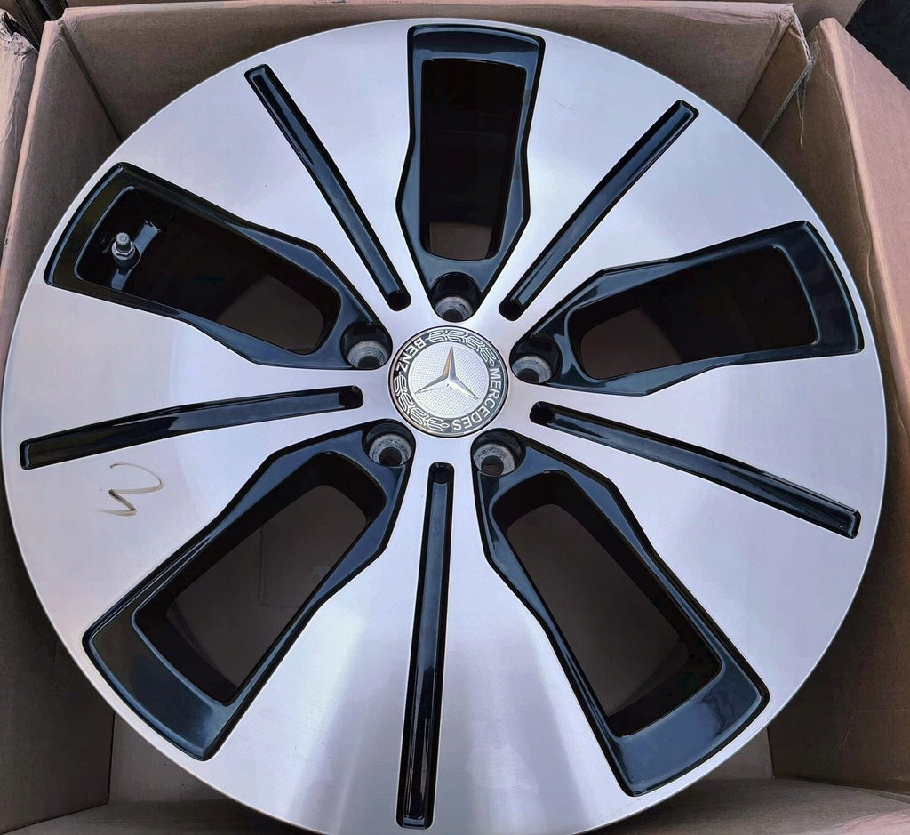 4x Alufelge 19 Zoll 8.0" 5x112 34ET Glanz Schwarz A2934010100 Mercedes-Benz Eqc FEL1580841479ue