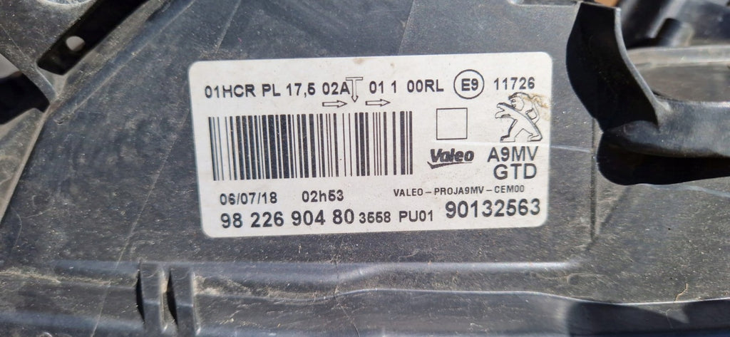 Frontscheinwerfer Peugeot 208 I 9822690480 Links Scheinwerfer Headlight SCH8640808891wn