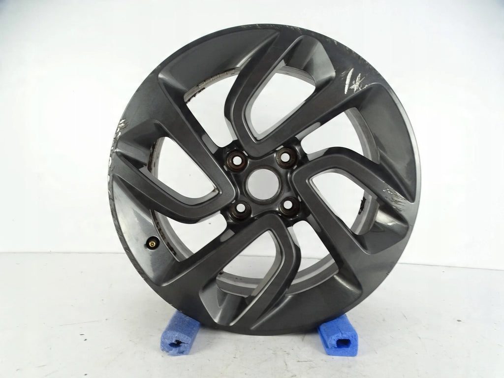 1x Alufelge 16 Zoll 6.5" 4x108 20ET Glanz Schwarz 672044871 Opel Crossland