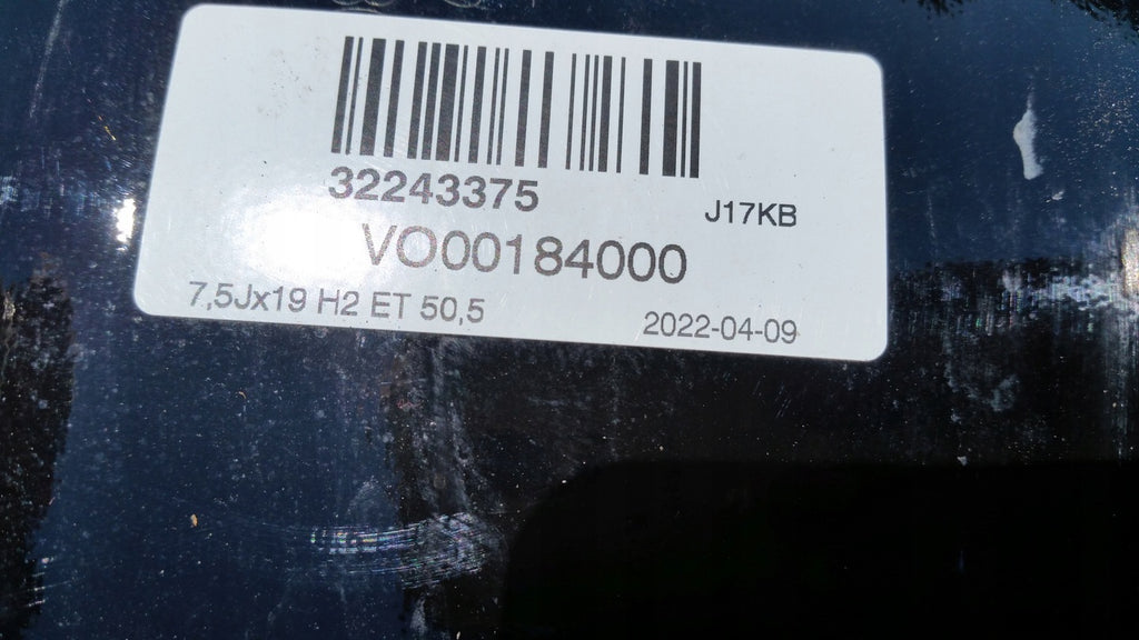 1x Alufelge 19 Zoll 7.5" 5x108 50,5ET 32243375 Volvo Xc40 Rim Wheel