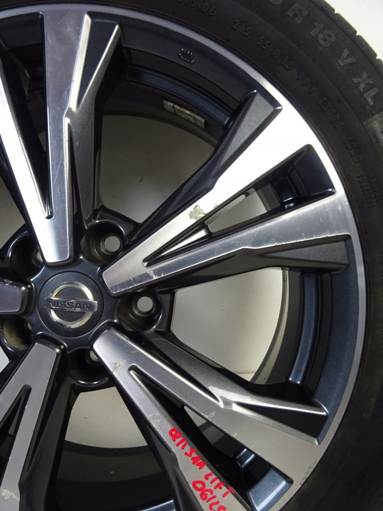 1x Alufelge 18 Zoll 7.0" 5x114.3 40ET Glanz Graphit Nissan Qashqai J11 Rim Wheel FEL1375499349yv