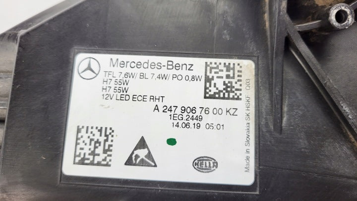 Frontscheinwerfer Mercedes-Benz W247 A2479067600KZ Rechts Scheinwerfer Headlight SCH8352531490kc