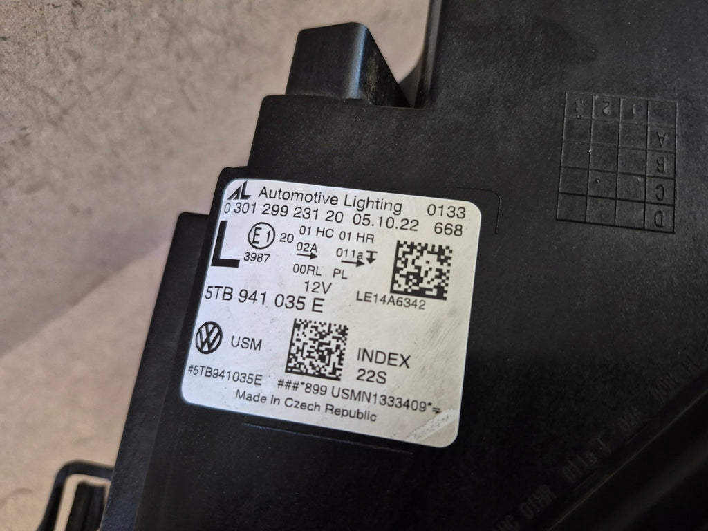 Frontscheinwerfer VW Touran 5TB941035E Full LED Links Scheinwerfer Headlight