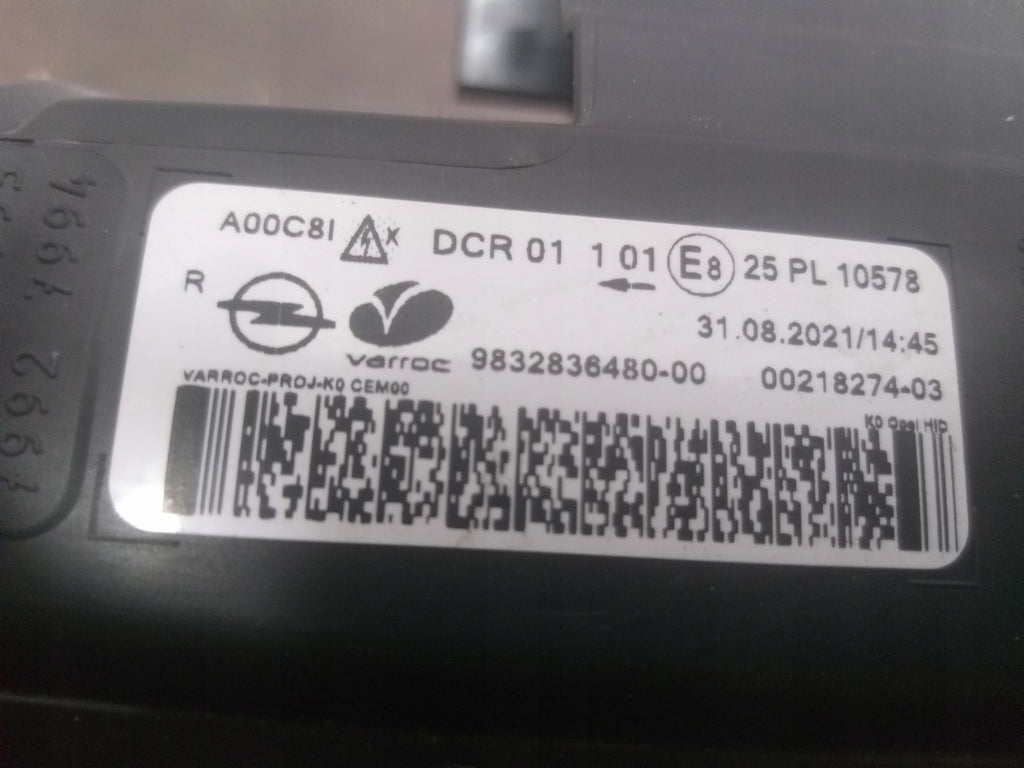 Frontscheinwerfer Opel Vivaro C 9832836480-00 Xenon Rechts oder Links