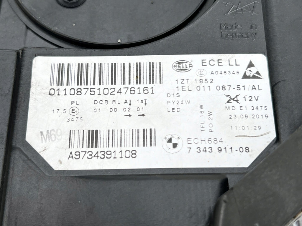 Frontscheinwerfer BMW F11 F10 63117343911-08 Xenon Links Scheinwerfer Headlight SCH1942036966bl