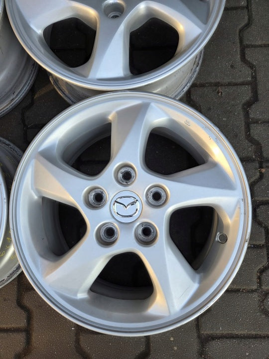 4x Alufelge 15 Zoll 6.0" 5x114.3 50ET Glanz Silber Mazda Premacy Rim Wheel FEL8129788690ch