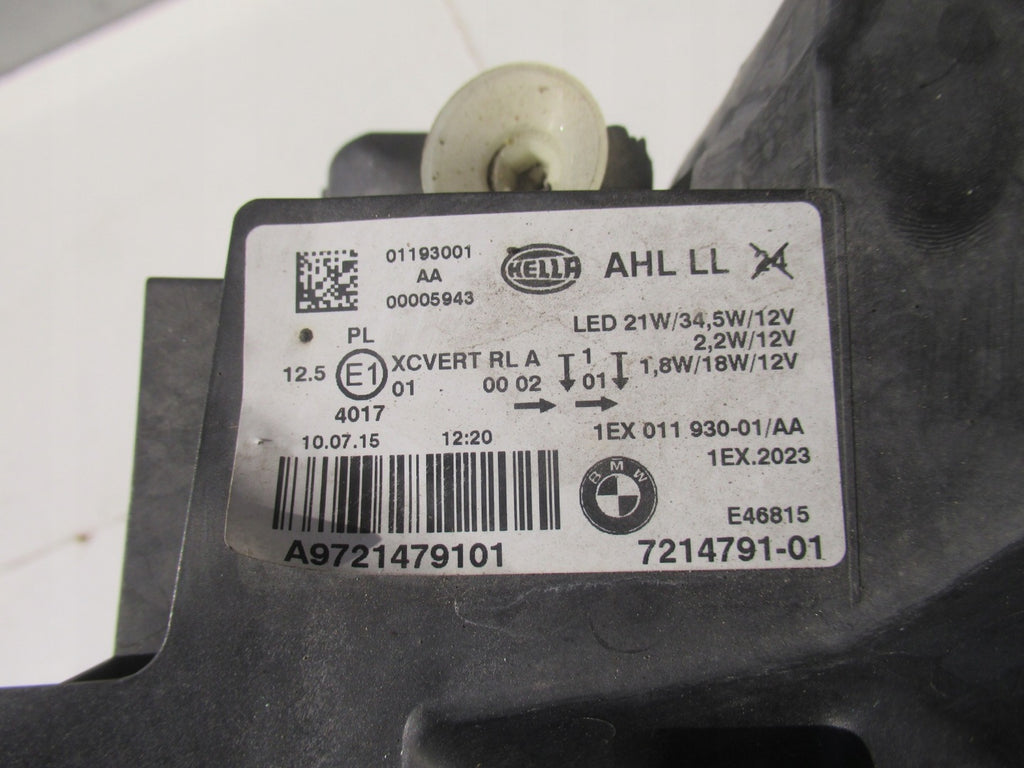 Frontscheinwerfer BMW 1 F21 F20 7214791-01 LED Ein Stück (Rechts oder Links) SCH6137105430xw
