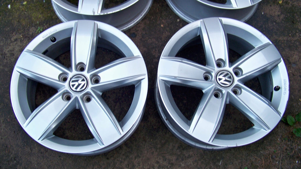 4x Alufelge 16 Zoll 6.0" 5x112 43ET Glanz Silber 2GA071496A VW T-Roc Rim Wheel FEL1155085301hq