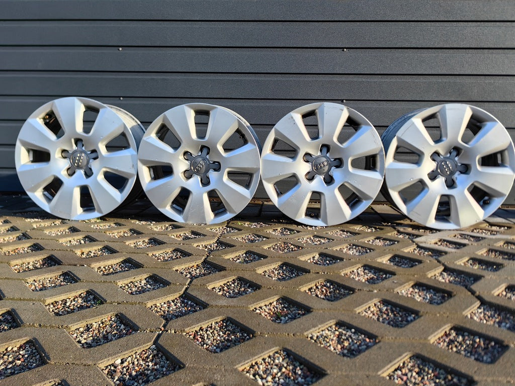 4x Alufelge 16 Zoll 7.5" 5x112 37ET Glanz Silber Audi B7 C7 Rim Wheel FEL9619811828de