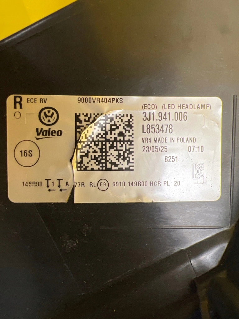 Frontscheinwerfer VW Passat 3J1941006 LED Rechts Scheinwerfer Headlight SCH1484571604vv