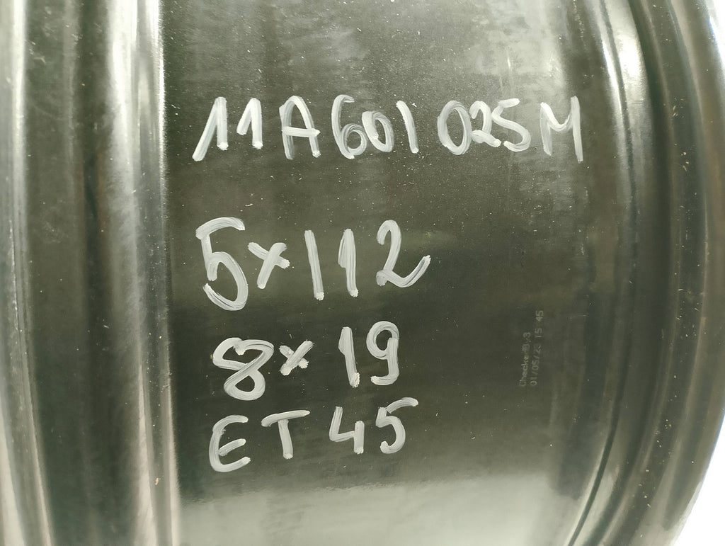 1x Alufelge 19 Zoll 8.0" 5x112 11A601025M VW Id.4 Rim Wheel