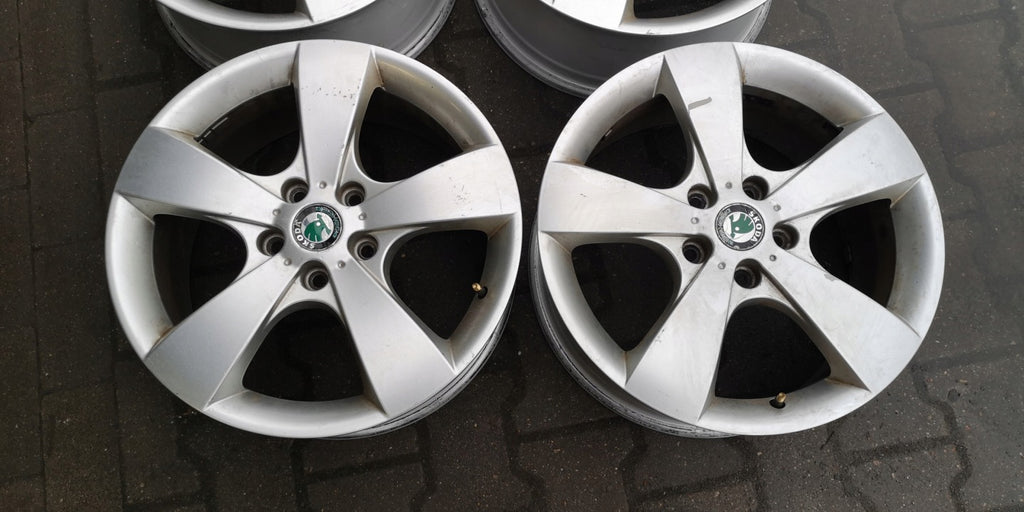 4x Alufelge 17 Zoll 7.0" 5x112 54ET 1Z0601025D Skoda Superb I Rim Wheel FEL1967127231vb