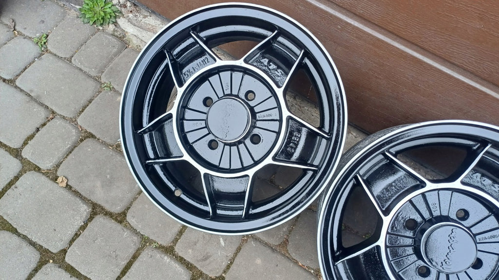4x Alufelge 14 Zoll 5.5" 4x100 38ET Ford Fiesta Sierra Escort Classic Courier FEL3218996529de