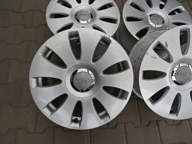 4x Alufelge 16 Zoll 7.0" 5x112 42ET Glanz Silber Audi A4 A8 Rim Wheel