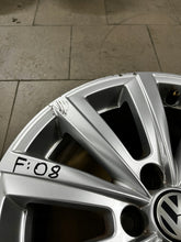 Load image into Gallery viewer, 1x Alufelge 16 Zoll 7.0&quot; 5x100 46ET Glanz Silber VW Polo 6r Rim Wheel