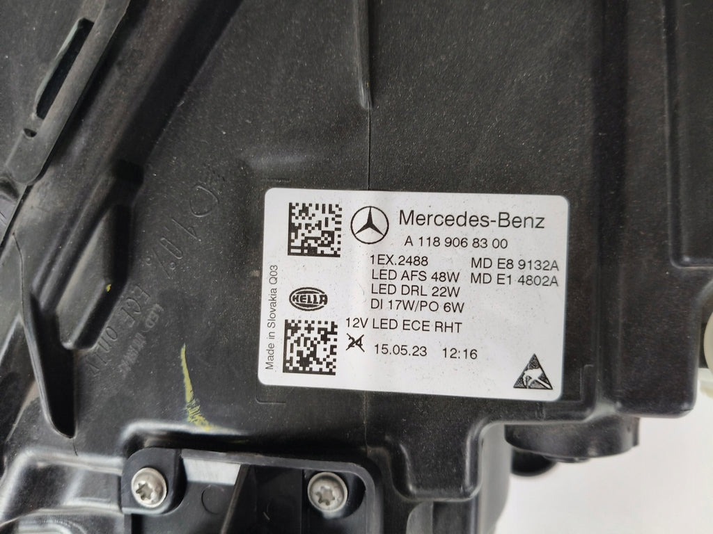 Frontscheinwerfer Mercedes-Benz Cla Full LED Links Scheinwerfer Headlight SCH1835112482ta