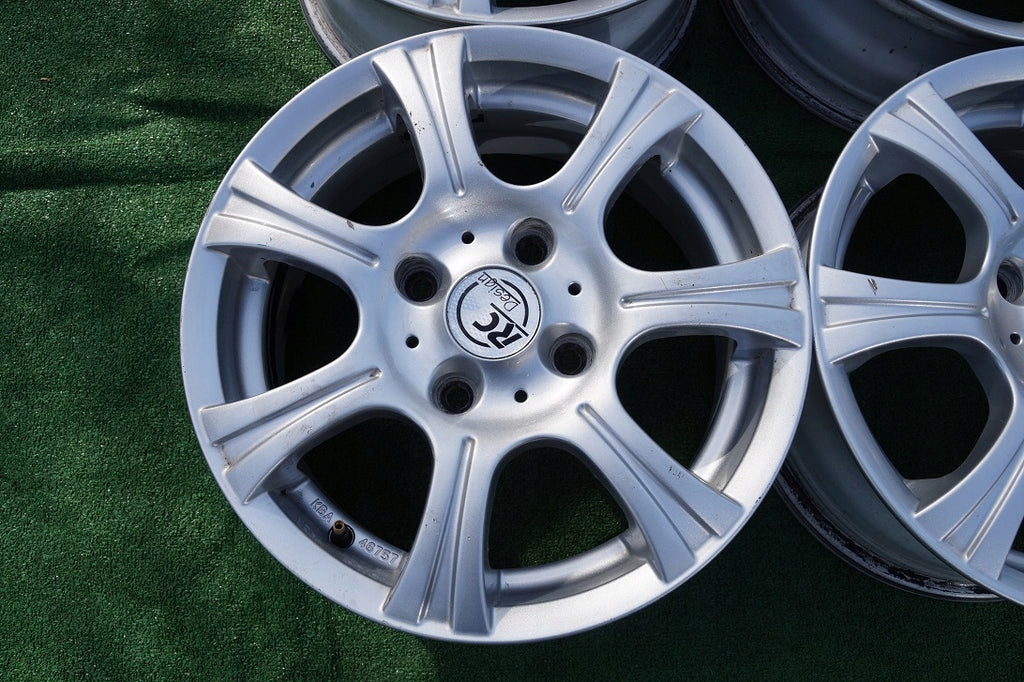 4x Alufelge 15 Zoll 6.5" 4x114.3 42ET Glanz Silber KBA46757 Chevrolet I FEL4125700711sz