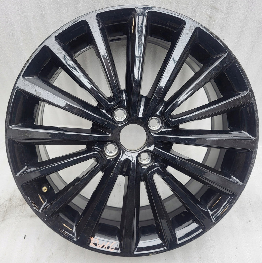 1x Alufelge 17 Zoll 6.5" 4x100 43ET Glanz Schwarz 1S0601025N VW Rim Wheel FEL7634341725un
