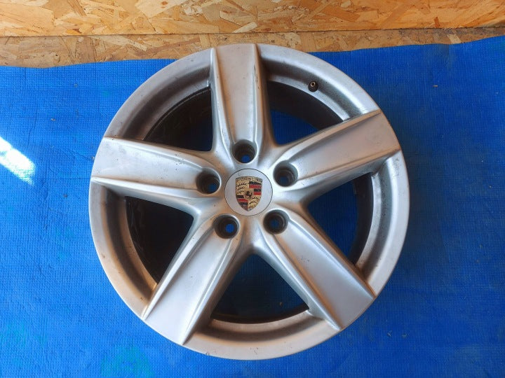 1x Alufelge 18 Zoll 8.0" 5x130 53ET Matt Silber 7P5601025D Porsche Cayenne 92a FEL1918404712fz