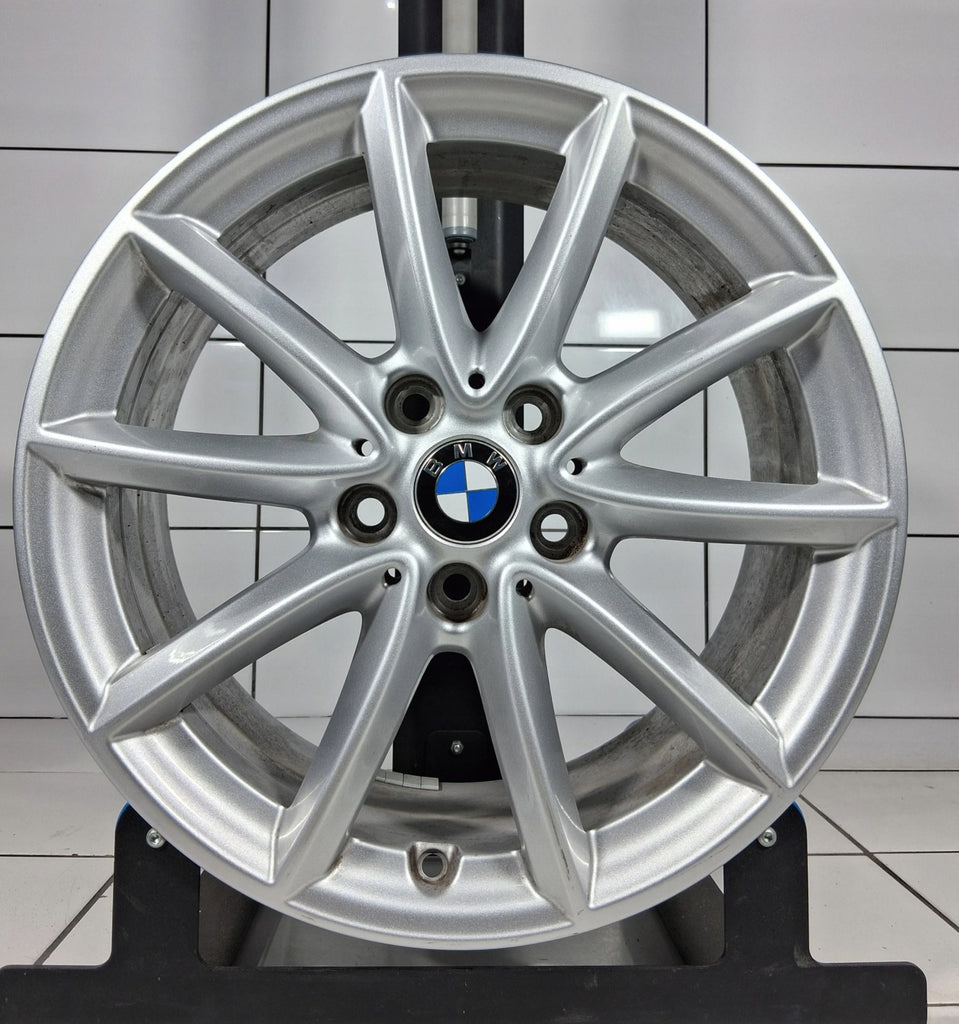 1x Alufelge 17 Zoll 7.5" 5x112 52ET Glanz Silber 6856061 BMW F45 F48 Rim Wheel FEL2661765198tg