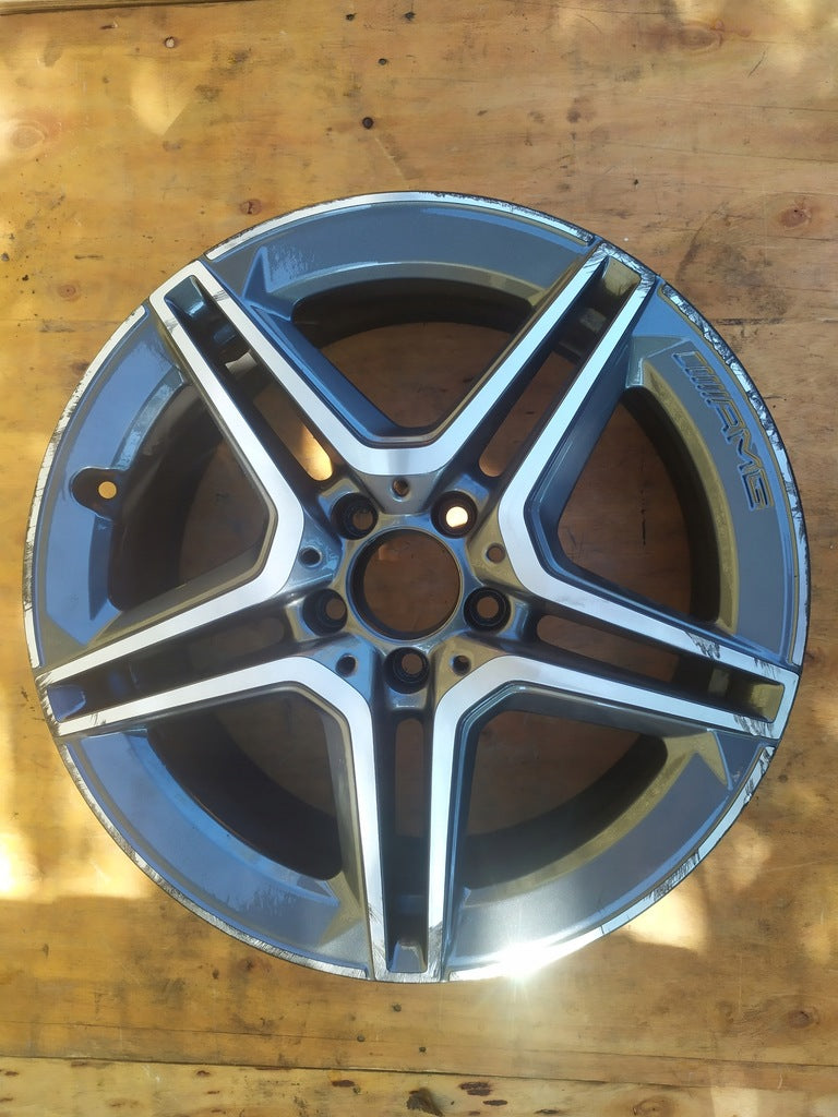 1x Alufelge 18 Zoll 7.5" 5x112 44ET Glanz Graphit A2054019500 Mercedes-Benz W205 FEL5443882282lu