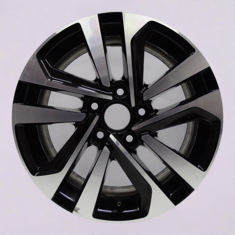 1x Alufelge 16 Zoll 6.5" 5x112 48ET Glanz Schwarz 5TA601025P VW Touran Rim Wheel