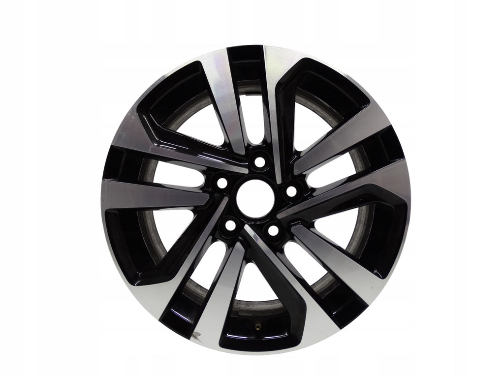 1x Alufelge 16 Zoll 6.5" 5x112 48ET Glanz Schwarz 5TA601025P VW Touran Rim Wheel