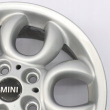 Load image into Gallery viewer, 1x Alufelge 16 Zoll 6.5" 5x120 46ET Glanz Silber 9803725 Mini R60 R61 Rim Wheel FEL1441482316yd