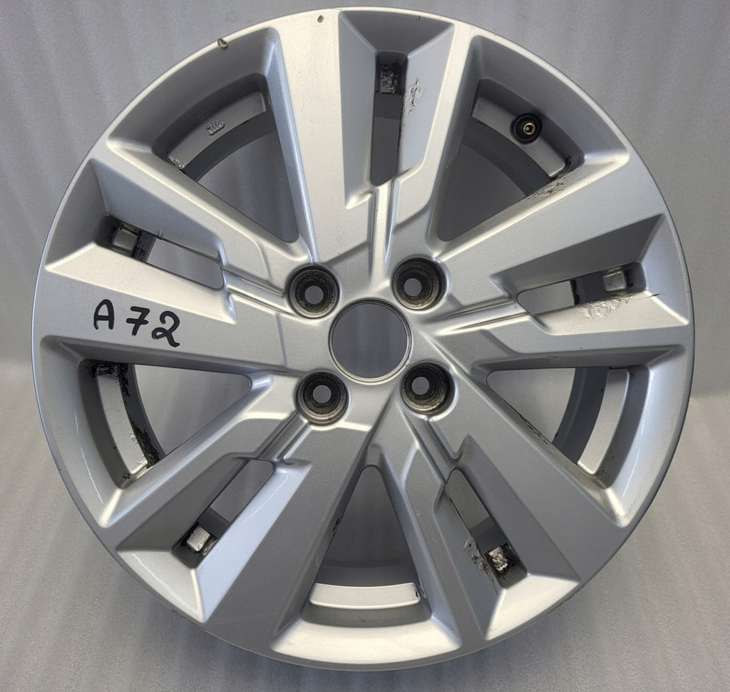 1x Alufelge 16 Zoll 6.0" 4x100 50ET Glanz Silber Nissan Micra I Note E12 FEL3271603114zw