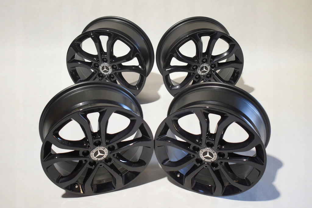 1x Alufelge 17 Zoll 7.0" 5x112 48ET Glanz Schwarz A2054010200 Mercedes-Benz W205