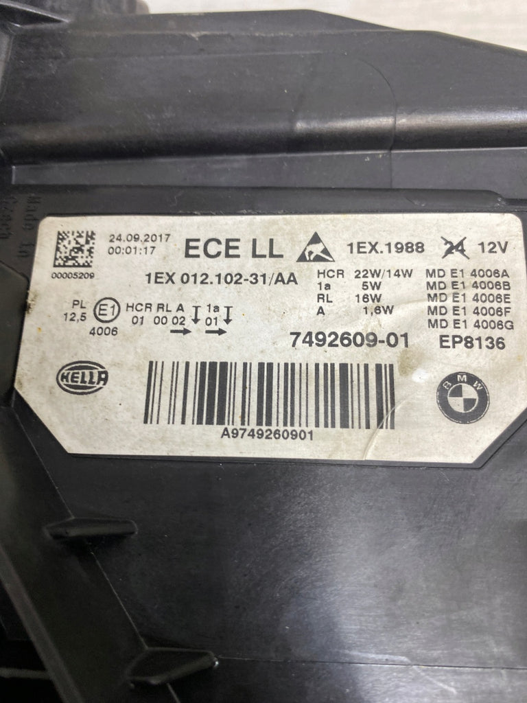 Frontscheinwerfer BMW 3 F30 7492609-01 LED Links Scheinwerfer Headlight SCH1972894551ey