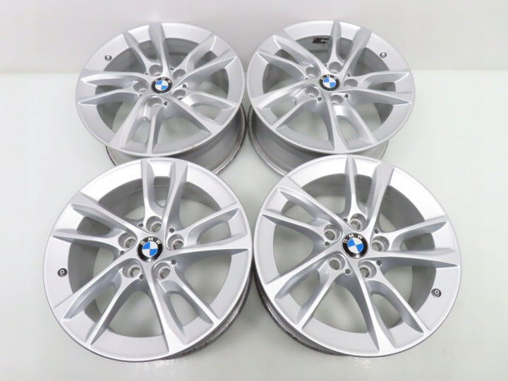 4x Alufelge 16 Zoll 7.0" 5x112 47ET Glanz Silber 6855083 BMW 2 F45 F46 Rim Wheel FEL9043923071oz