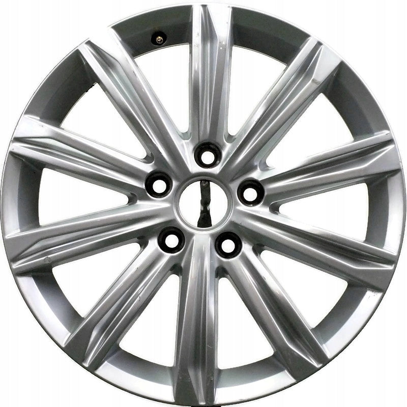 1x Alufelge 17 Zoll 6.5" 5x112 52ET Glanz Silber 5TA601025 Vw Rim Wheel