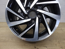 Load image into Gallery viewer, 1x Alufelge 16 Zoll 6.5&quot; 5x112 48ET Glanz Schwarz 5TA601025 VW Touran Rim Wheel