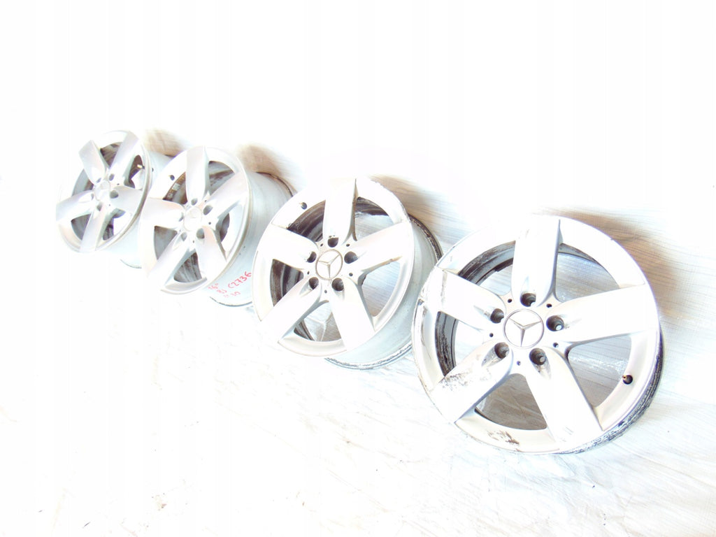 1x Alufelge 16 Zoll 7.0" 5x112 34ET 1714010102 Mercedes-Benz Slk R171 Rim Wheel FEL3458111397lk