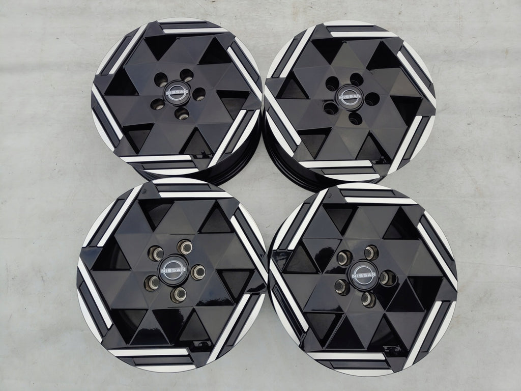 4x Alufelge 16 Zoll 6.5" 5x114.3 40ET Glanz Schwarz R32665 Nissan Qashqai I FEL8191662562bj