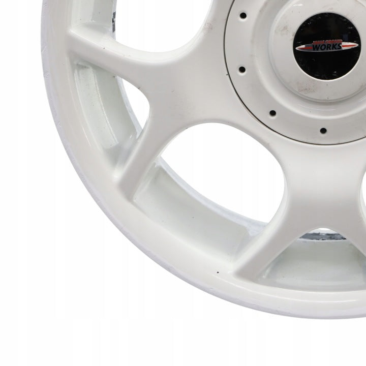 1x Alufelge 16 Zoll 6.5" 4x100 48ET Glanz Weiß 1512351 Mini R52 R50 R53 FEL1401119901qa