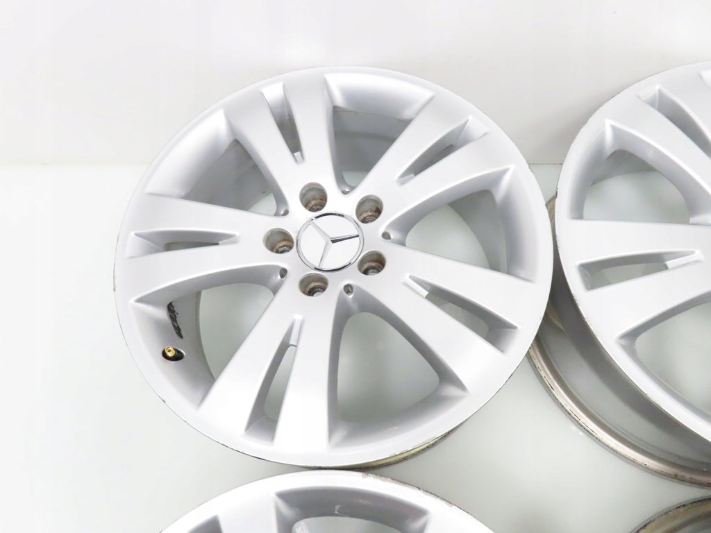 4x Alufelge 17 Zoll 7.5" 5x112 47ET Glanz Silber A2044010402 Mercedes-Benz FEL4756438158ch