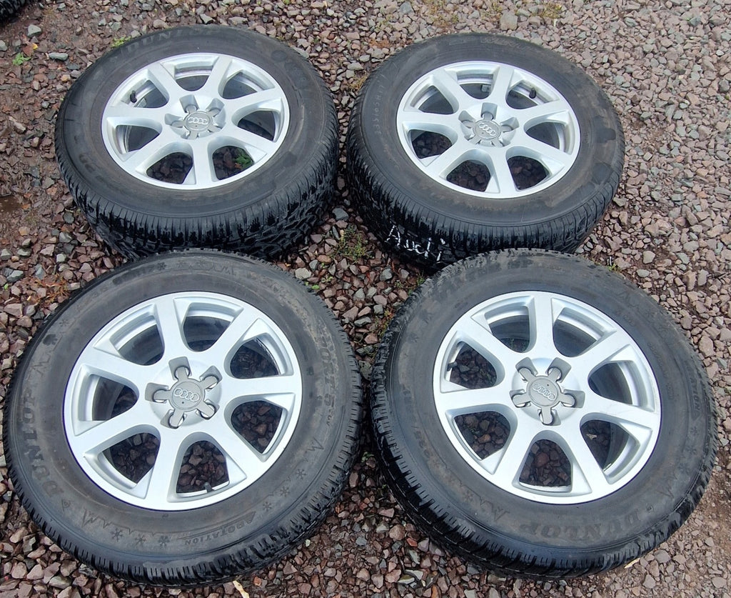 4x Alufelge 17 Zoll 7.0" 5x112 37ET Glanz Silber Audi Rim Wheel FEL3365716007km