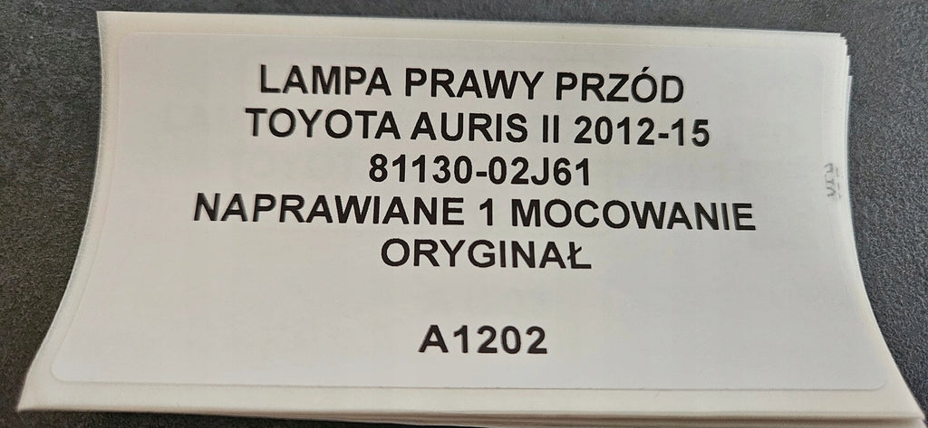 Frontscheinwerfer Toyota Auris 81130-02J61 Full LED Rechts Headlight
