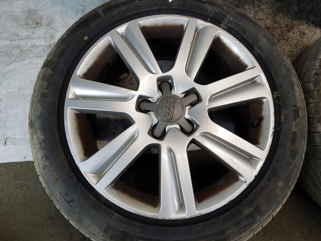 4x Alufelge 17 Zoll 7.5" 5x112 45ET Glanz Silber 8K0601025B Audi A4 B8 Rim Wheel FEL3172836620sc