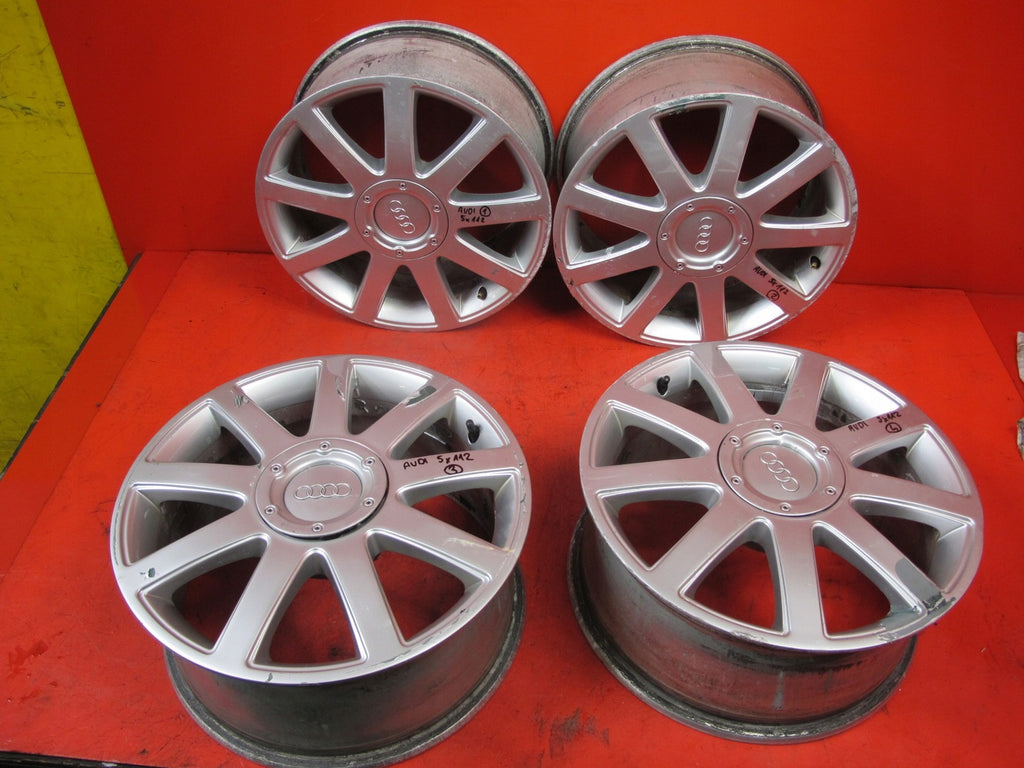 4x Alufelge 17 Zoll 7.5" 5x112 43ET Glanz Silber 8E0601025 Audi A4 B6 B7