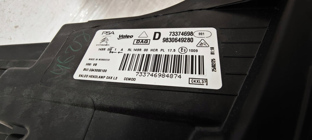 Frontscheinwerfer Citroën C4 III 9830649280 LED Rechts Scheinwerfer Headlight SCH2397156658cc